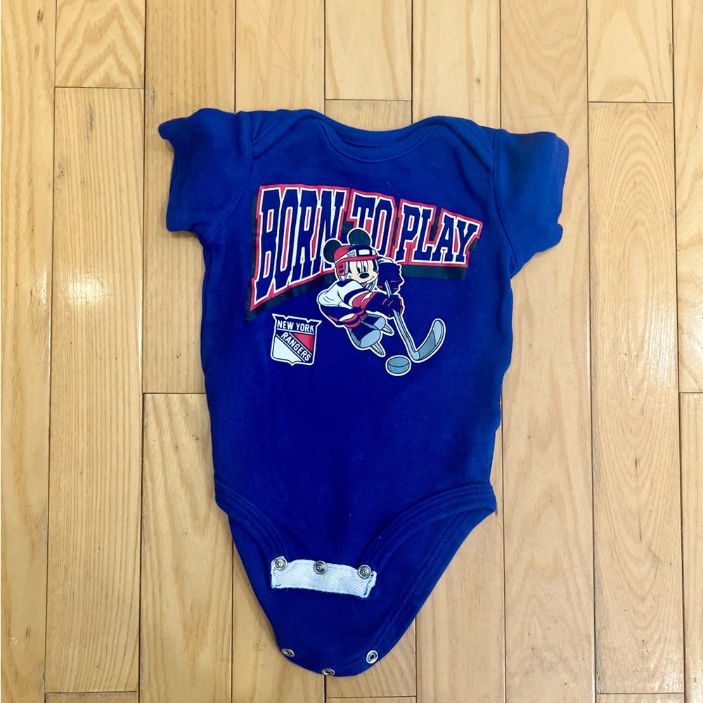 Baby NY Rangers Bodysuit Onesie Disney NHL